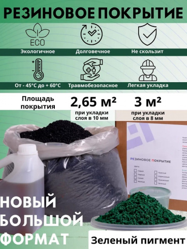 Набор мягкий асфальт (зеленый) 3м2